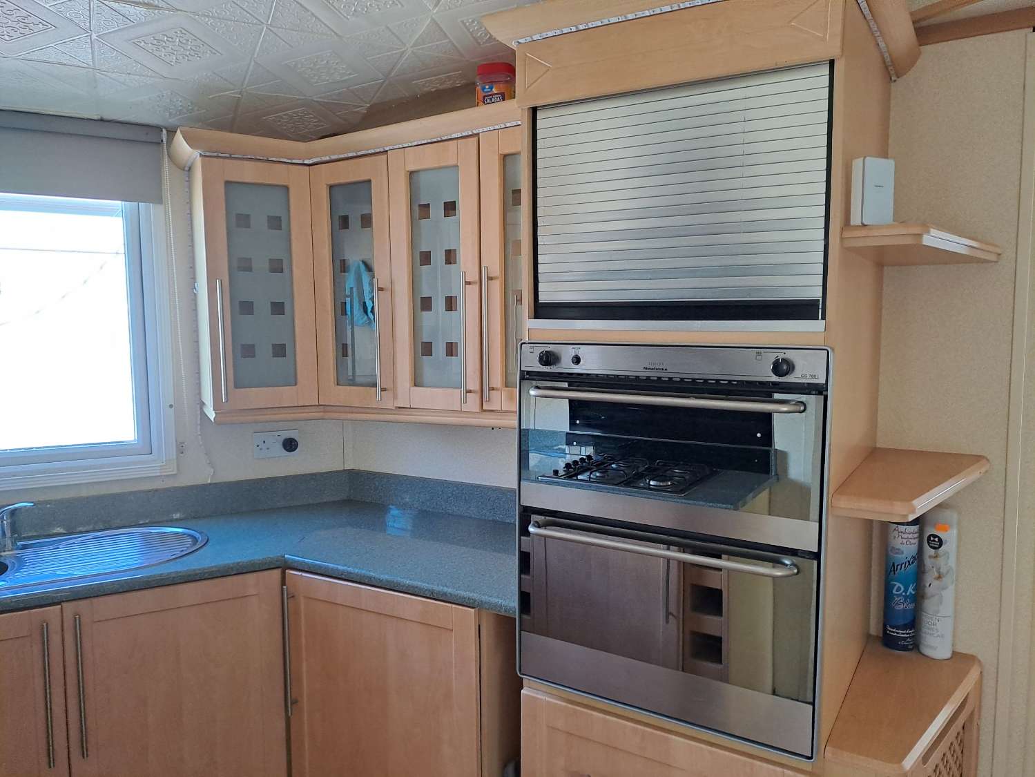 Unique BK Senator mobile home with extension and stoarge sheds