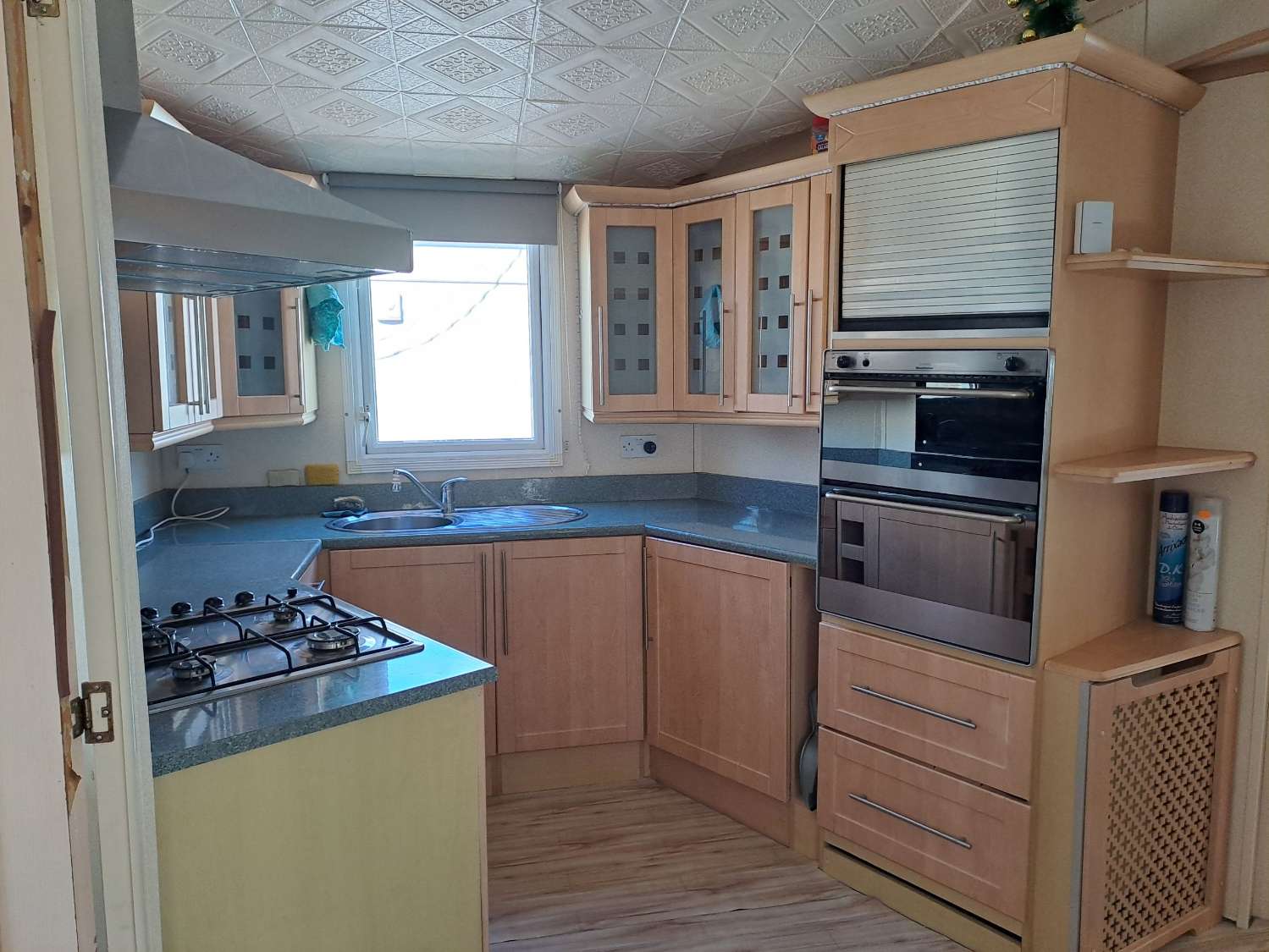 Unique BK Senator mobile home with extension and stoarge sheds