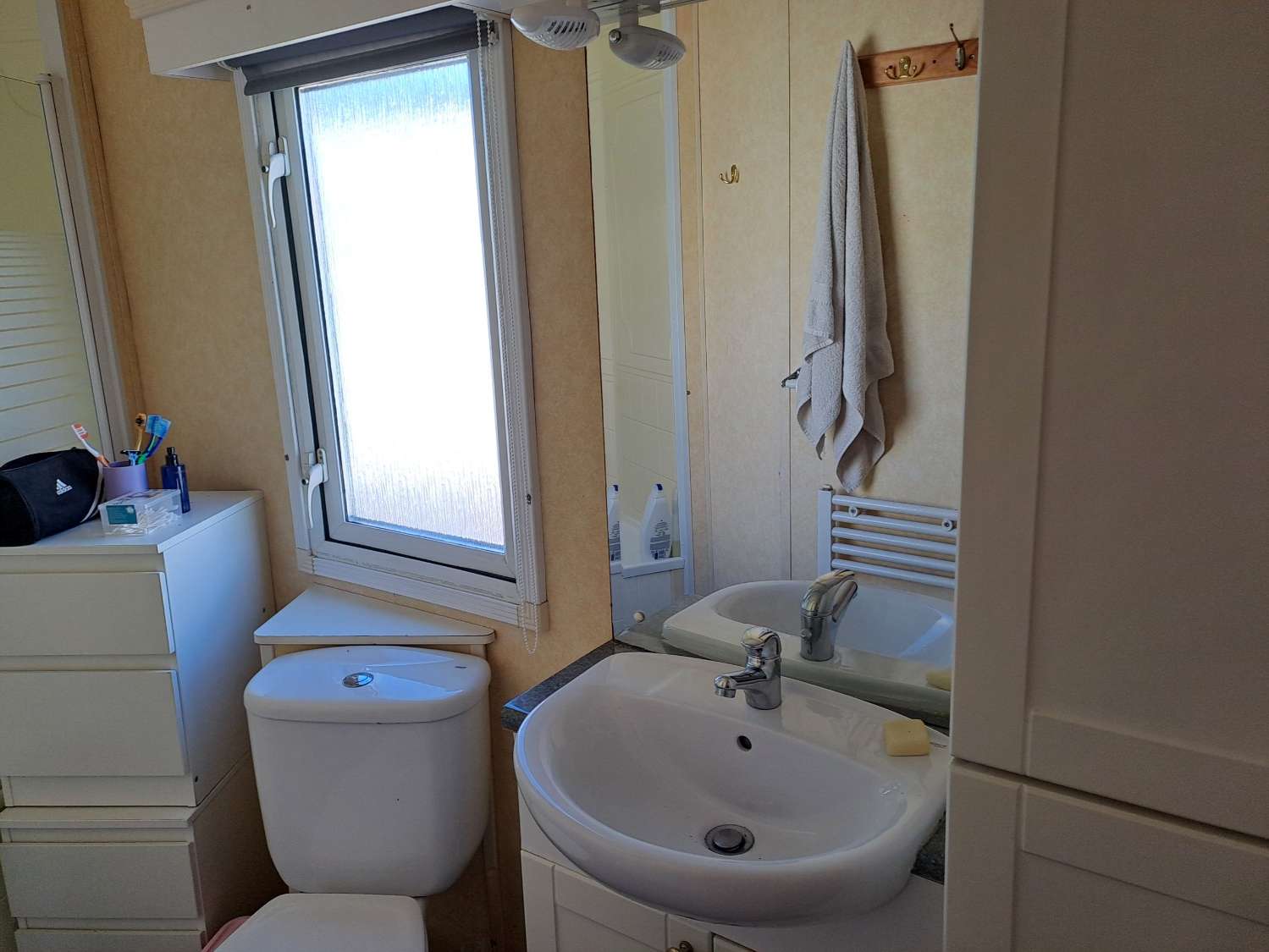 Unique BK Senator mobile home with extension and stoarge sheds