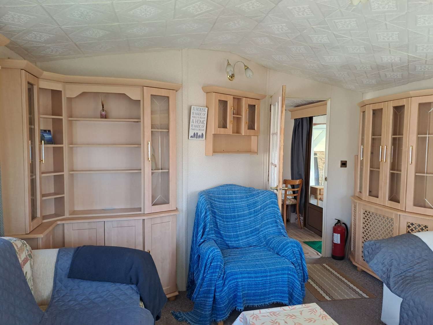 Unique BK Senator mobile home with extension and stoarge sheds