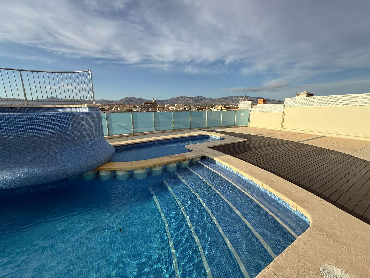 For Long Term Rent- Bright and Spacious Two-Bedroom Apartment with Rooftop Pool + Jacuzzi in Albatera
