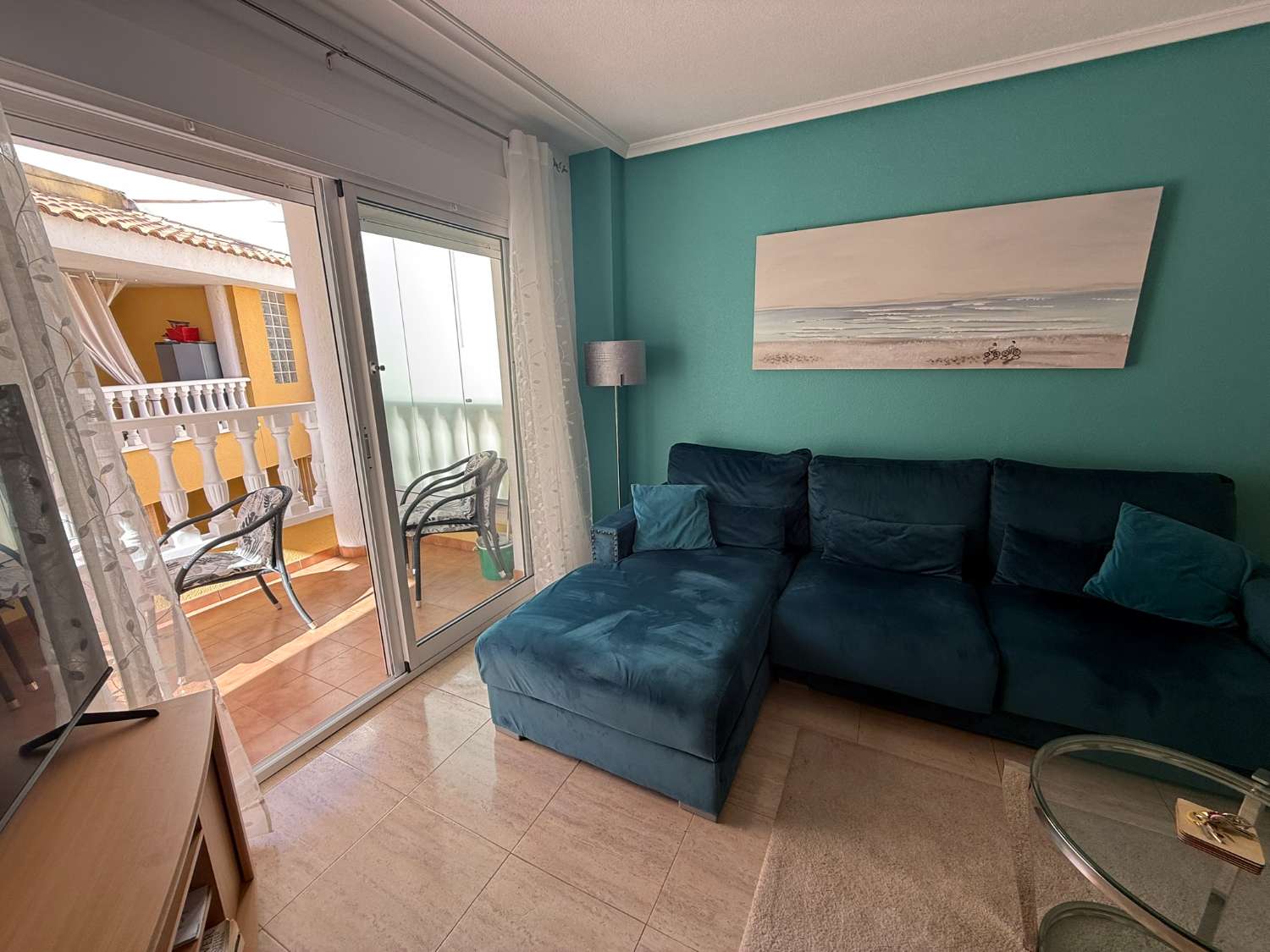 Beautiful First Floor Apartment With Spacious Private Solarium and Communal Pool in the Heart of Catral