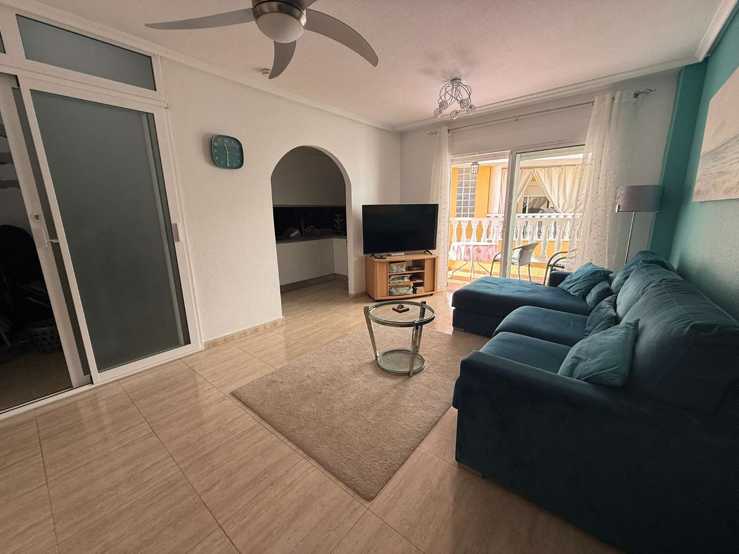 Beautiful First Floor Apartment With Spacious Private Solarium and Communal Pool in the Heart of Catral