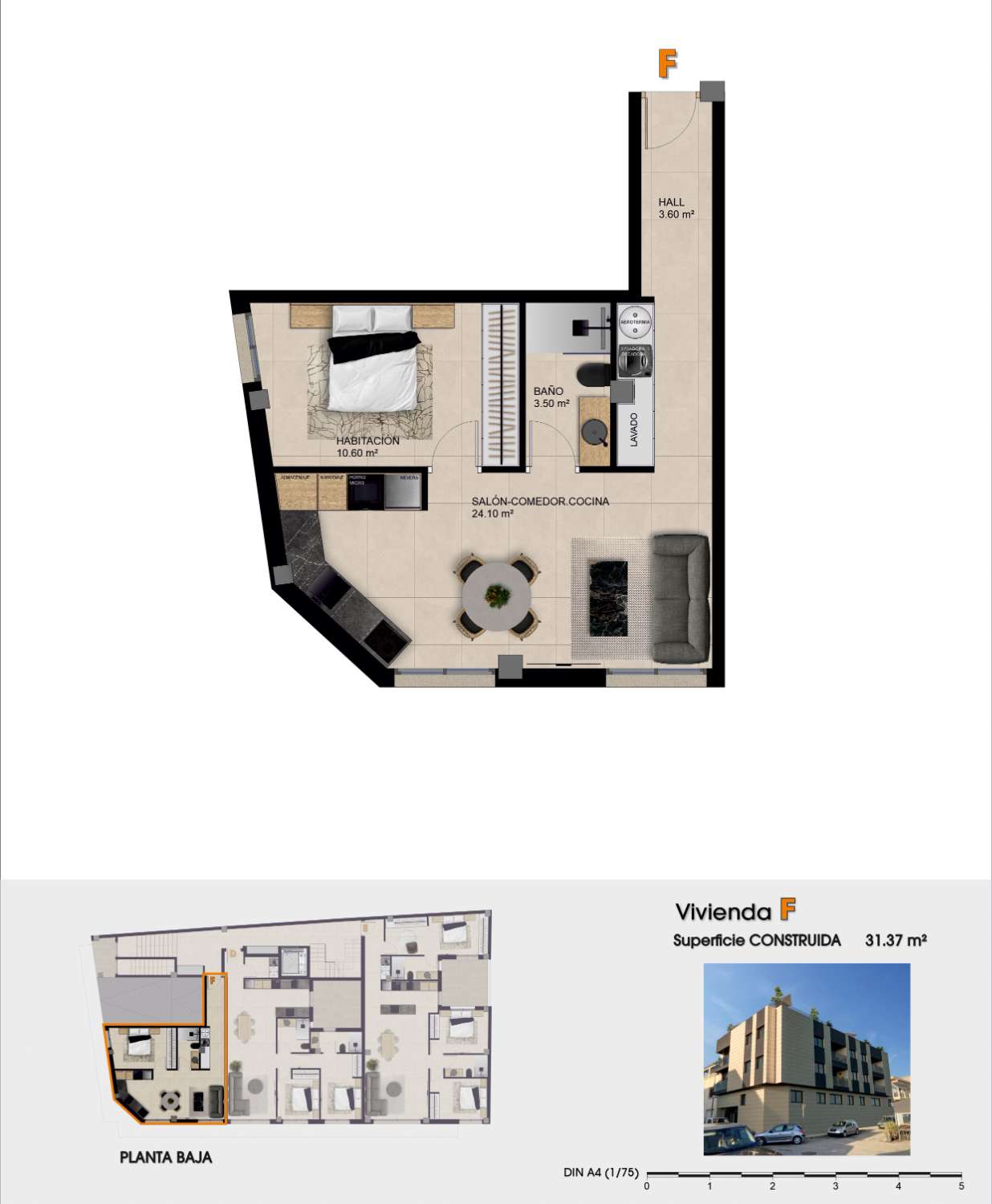 Luxury New Build Studio Apartment in Catral | 1 Bedroom, 1 Bathroom | with Rooftop Pool & Completion May 2027