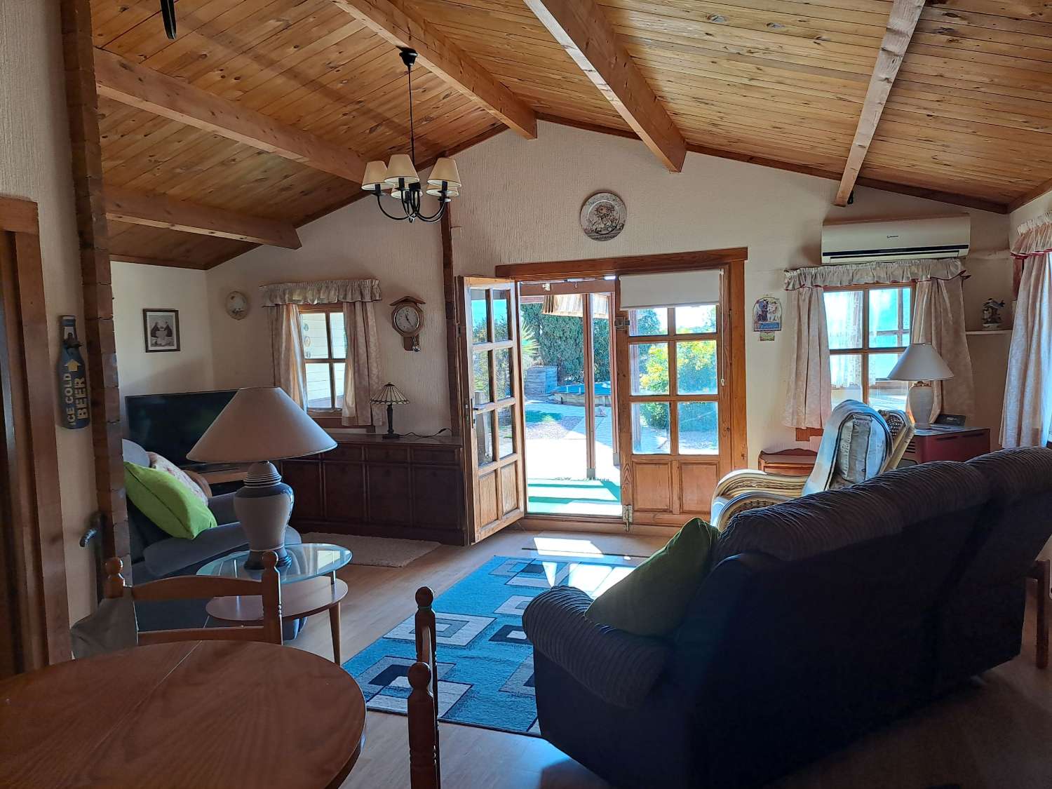 Spacious 1 Bedroom Wooden Cabin with Large Plot & Dip Pool
