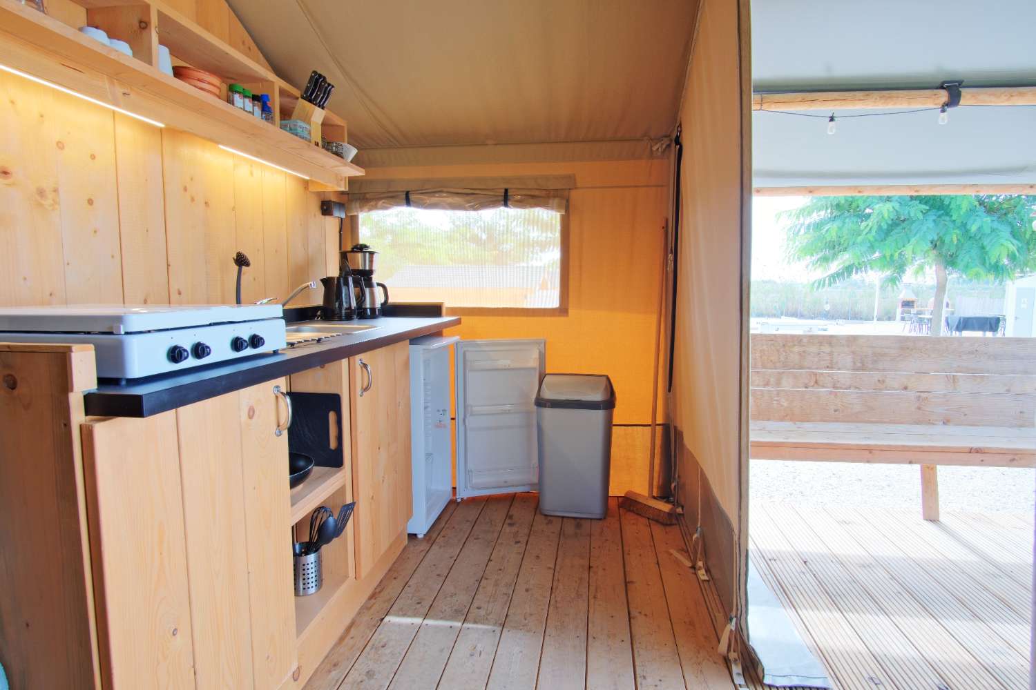 Established and Income-Generating Eco-Campsite with Safari Lodges, Motorhome Pitches and Private Modern Villa with Pool