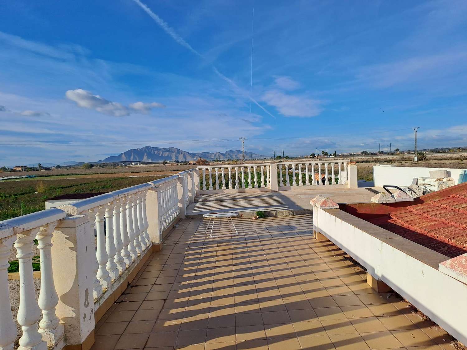 A large country house with pool and mountain views