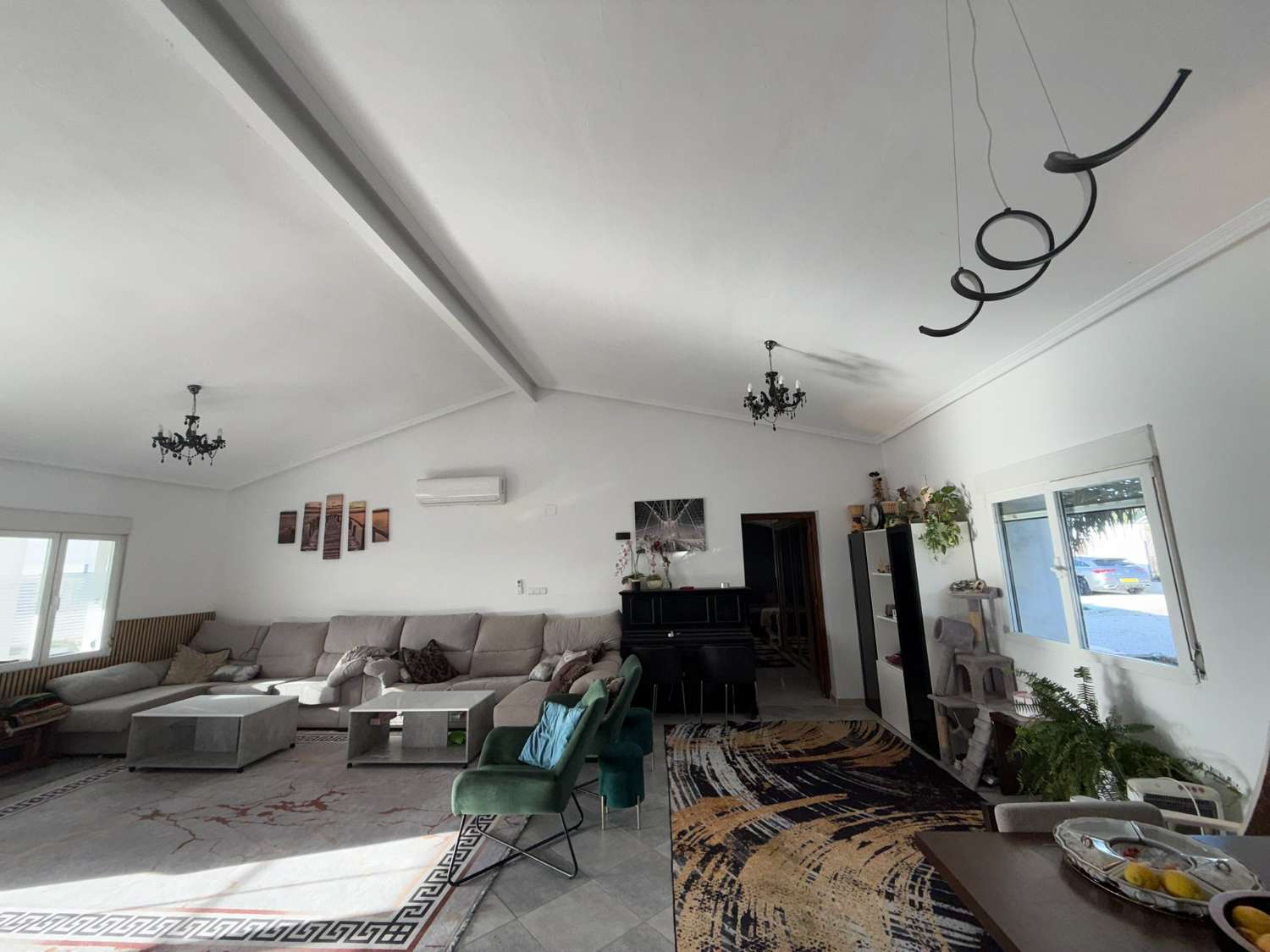 A large country house with pool and mountain views