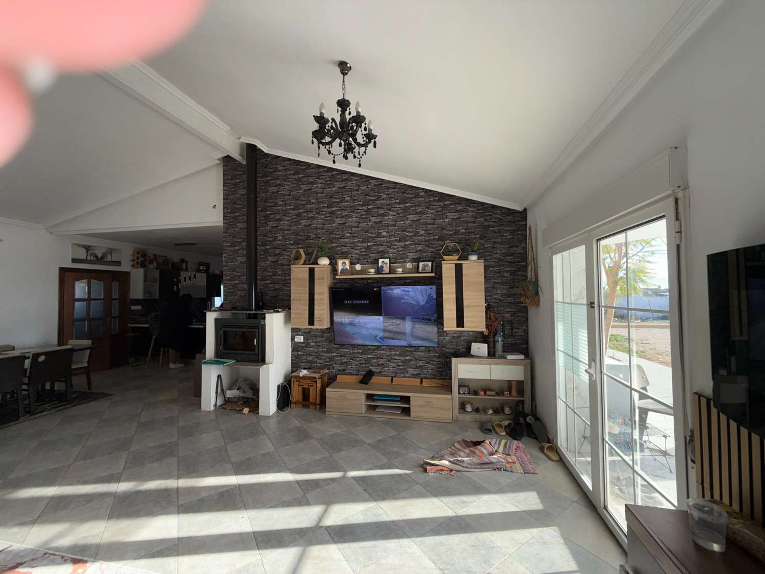 A large country house with pool and mountain views