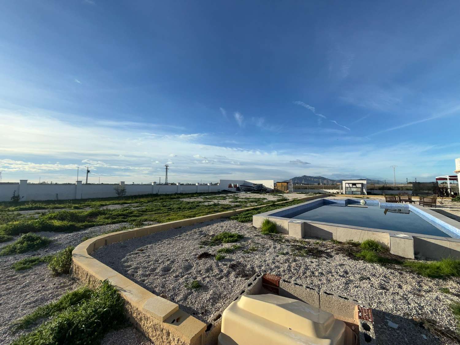 A large country house with pool and mountain views