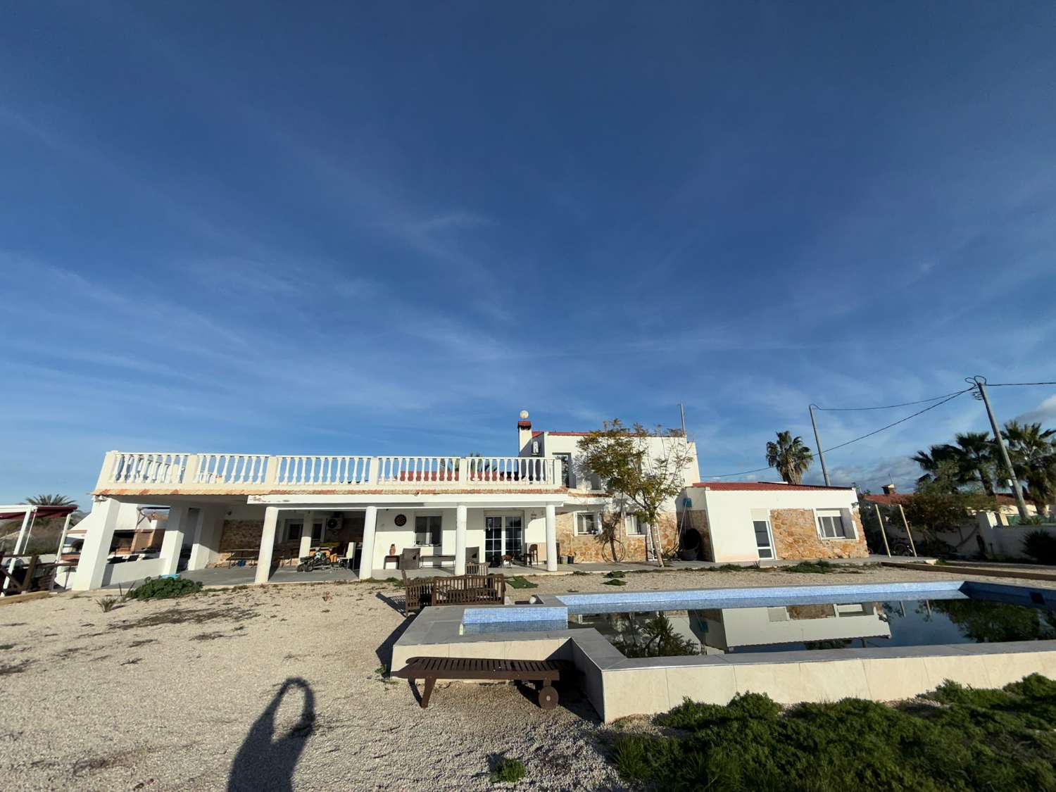 A large country house with pool and mountain views